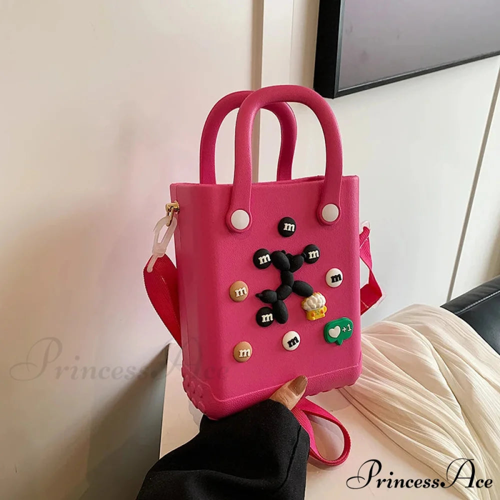 Travel Beach Handbag Shoulder Bag for Women rose1 / (20cm handbag-250126