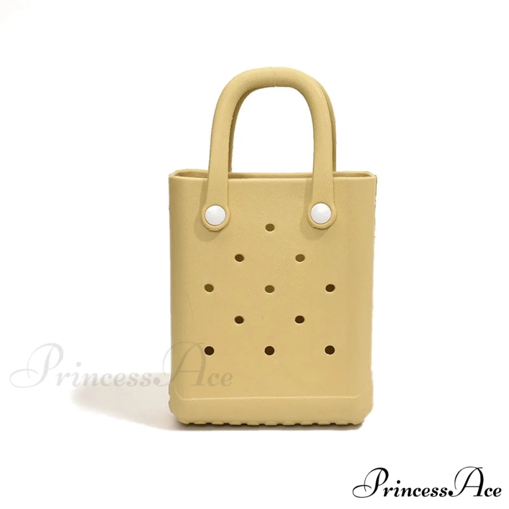 Travel Beach Handbag Shoulder Bag for Women Yellow / (20cm handbag-250126