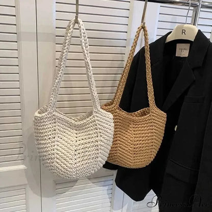 Trendy Woven Pattern Bucket Shoulder Bag shoulder-250126
