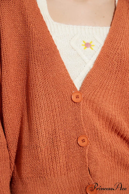 Trendyol Button Detail Cardigan