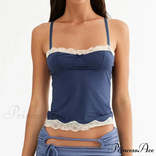 Trim Thin Strap Antique Slim Crop Top croptop-250126