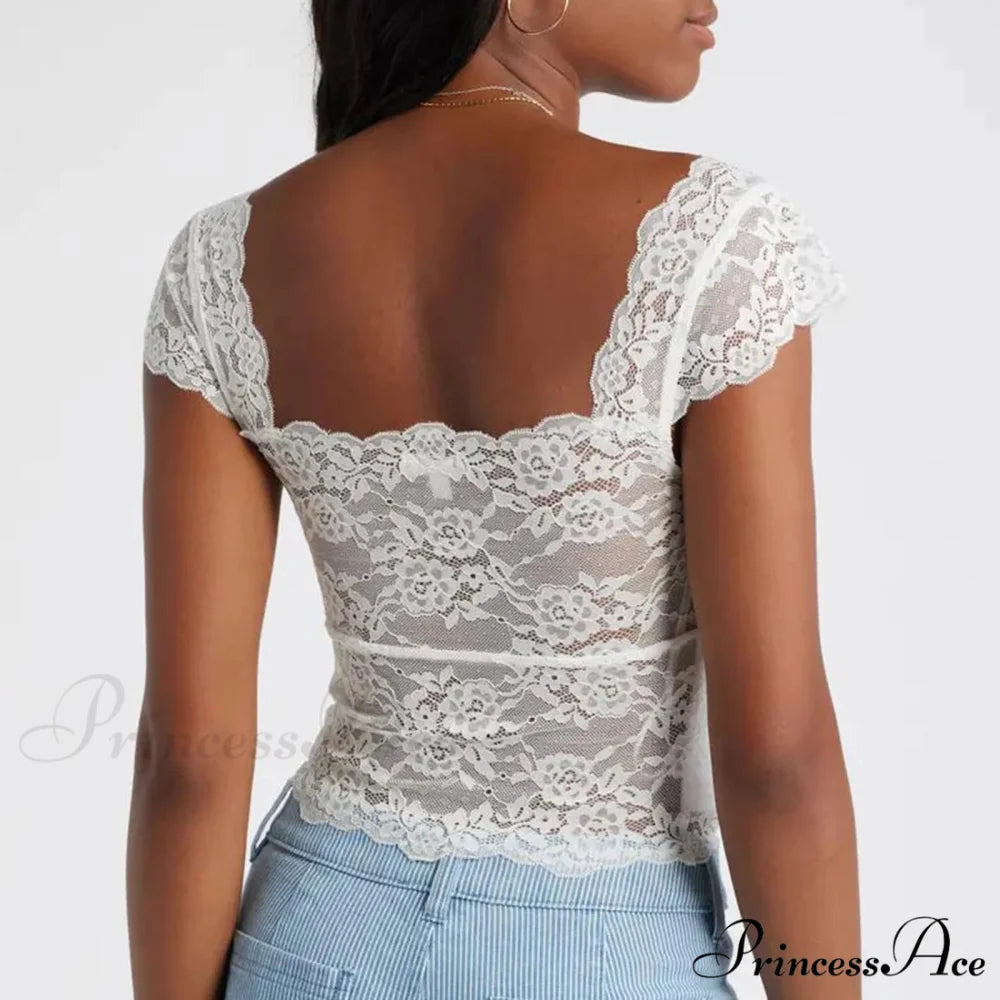 Trimmed Short Sleeve Crop Top croptop-250223