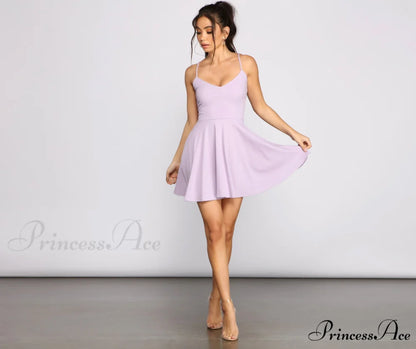 Twirl Around Stylish Ponte Skater Dress
