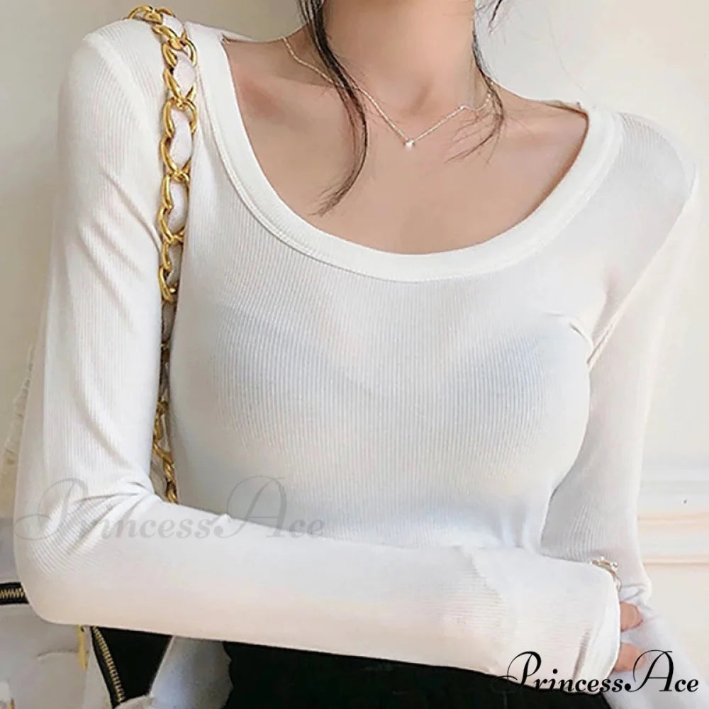 Twist Thread Cotton Top Trim Jumper White / One Size swraters-241228