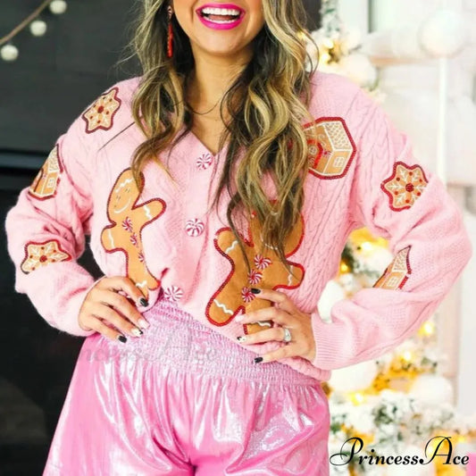 Ugly Christmas Sequin Nutcracker Cardigan S