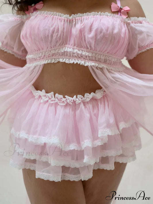 Uneven Lace Patchwork Skirt skirts-250223