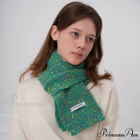 Unique Elegant Fashionable Cozy Warm Multi-color Stylish Modern Scarf Azure Blue