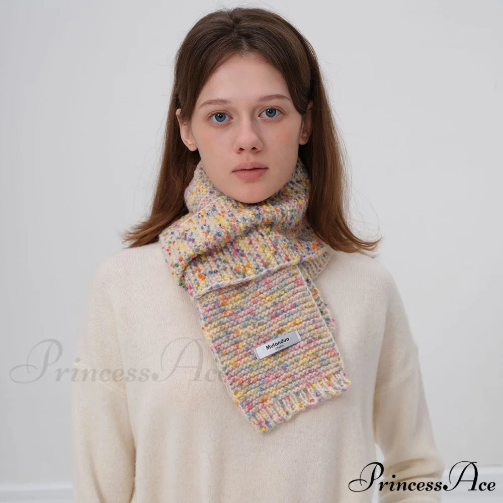 Unique Elegant Fashionable Cozy Warm Multi-color Stylish Modern Scarf Azure Blue
