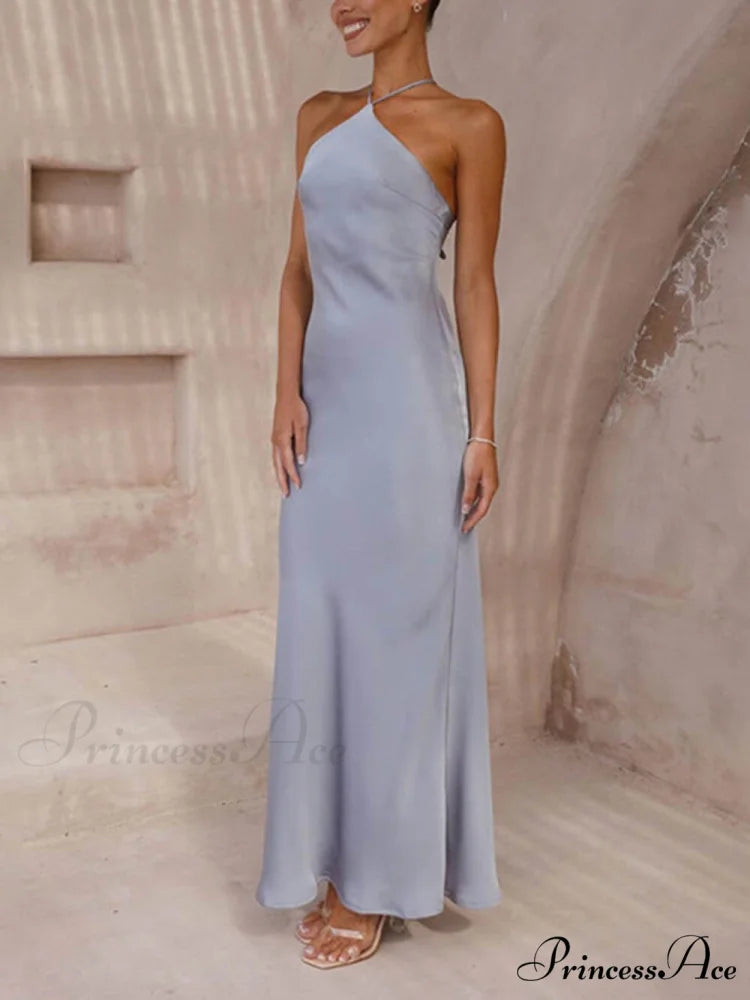 Unique Neckless Stylish Backless Maxi Dresses