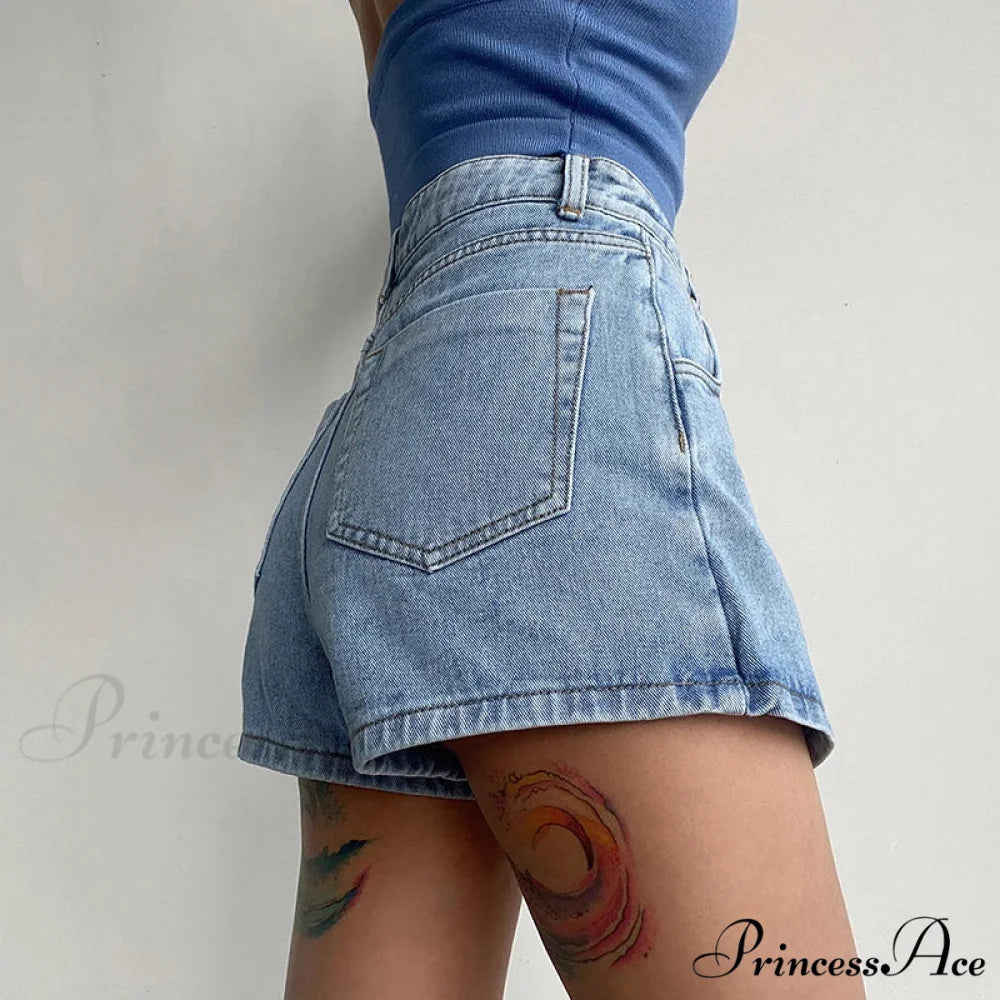 Unpredictable High Waist Denim Skirt skirts-250223