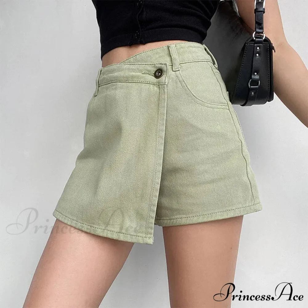 Unpredictable High Waist Denim Skirt skirts-250223
