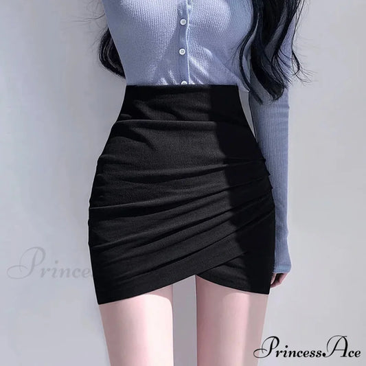 Unpredictable Writing Utensil Stretchy Skirt Black / S skirts-250223