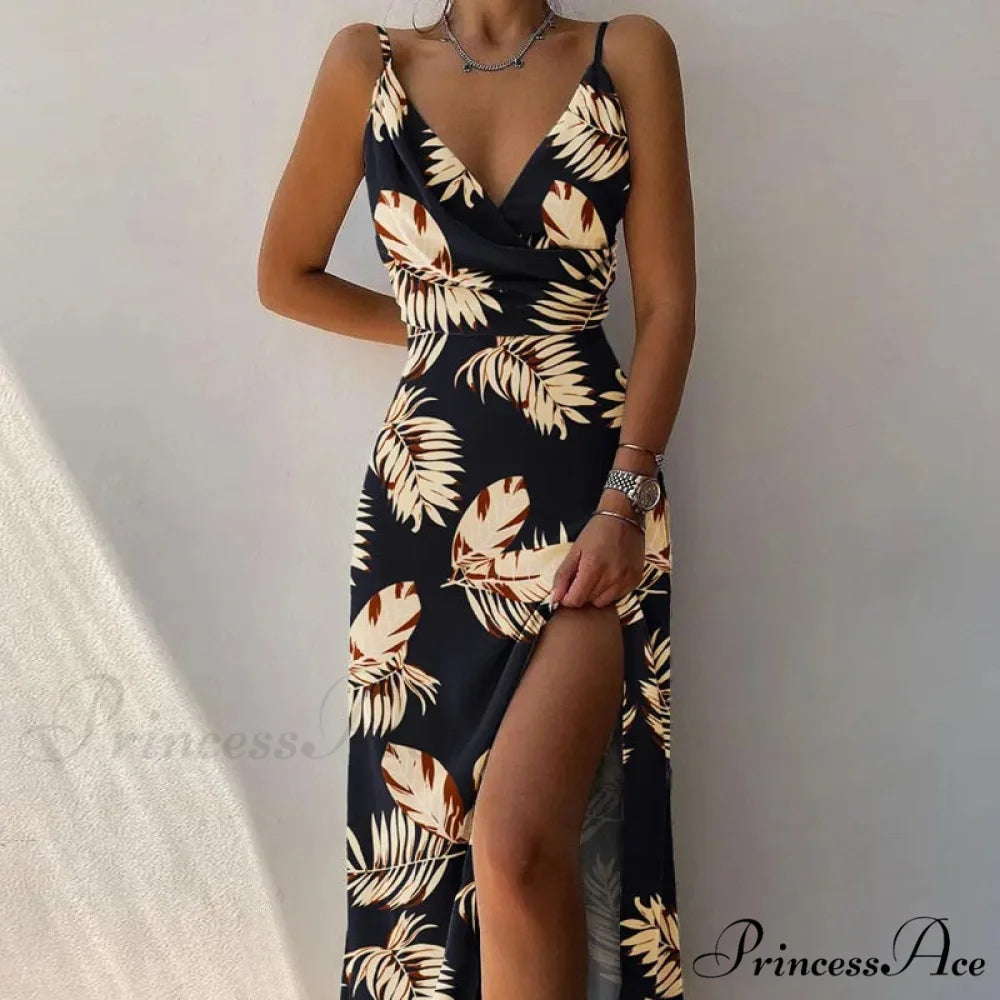 V Warm-Season Gown Sleeveless Design for Party Elegant Neck Women Style 8 / S