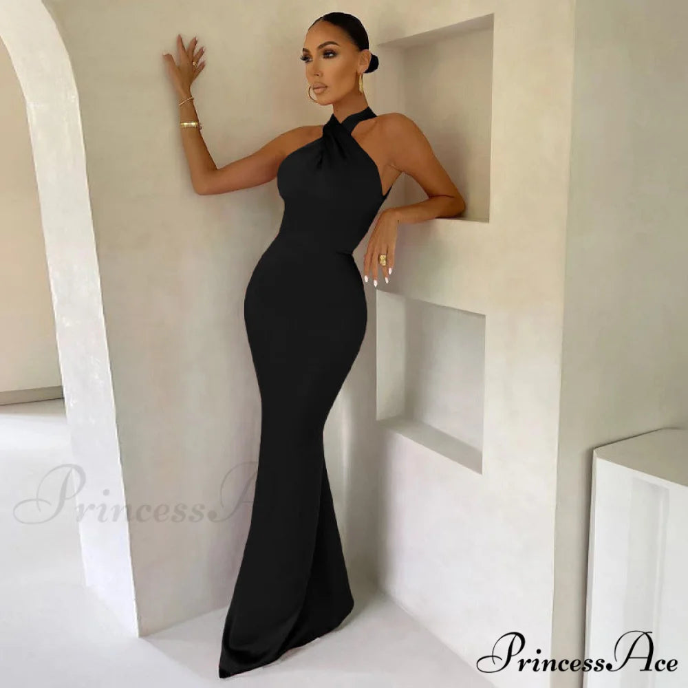 Valentina Formal Stylish Corset Mermaid Dress black / S
