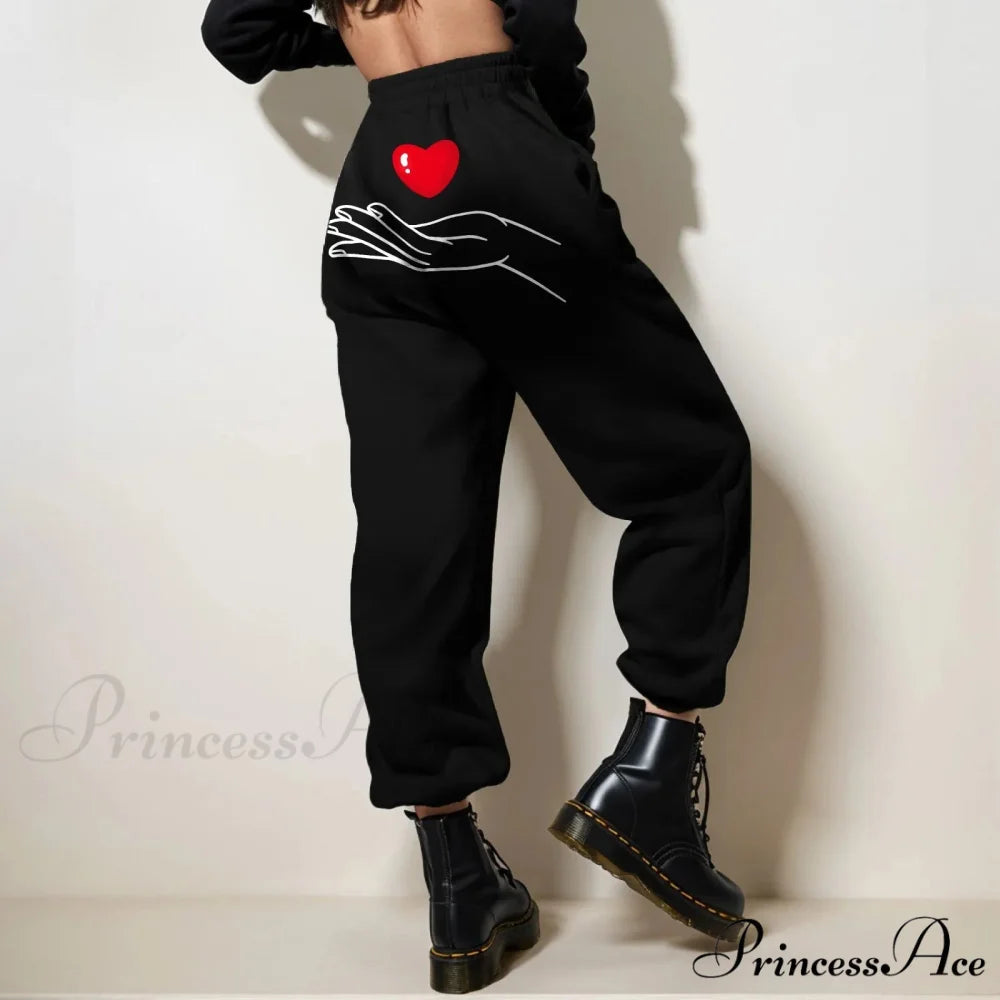 Valentine’s Day Pair Runner Trousers Watermelon Red / S pants-241228