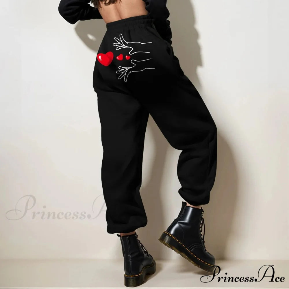 Valentine’s Day Pair Runner Trousers White / S pants-241228