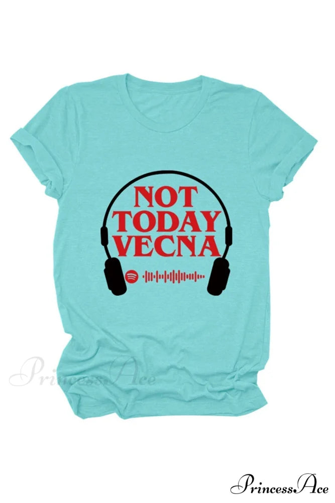 Vecna Printed T-shirt Water Blue / S