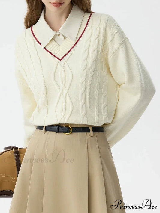 Vibrant Shade Coiled Blossom Pullover Sweater swraters-241228