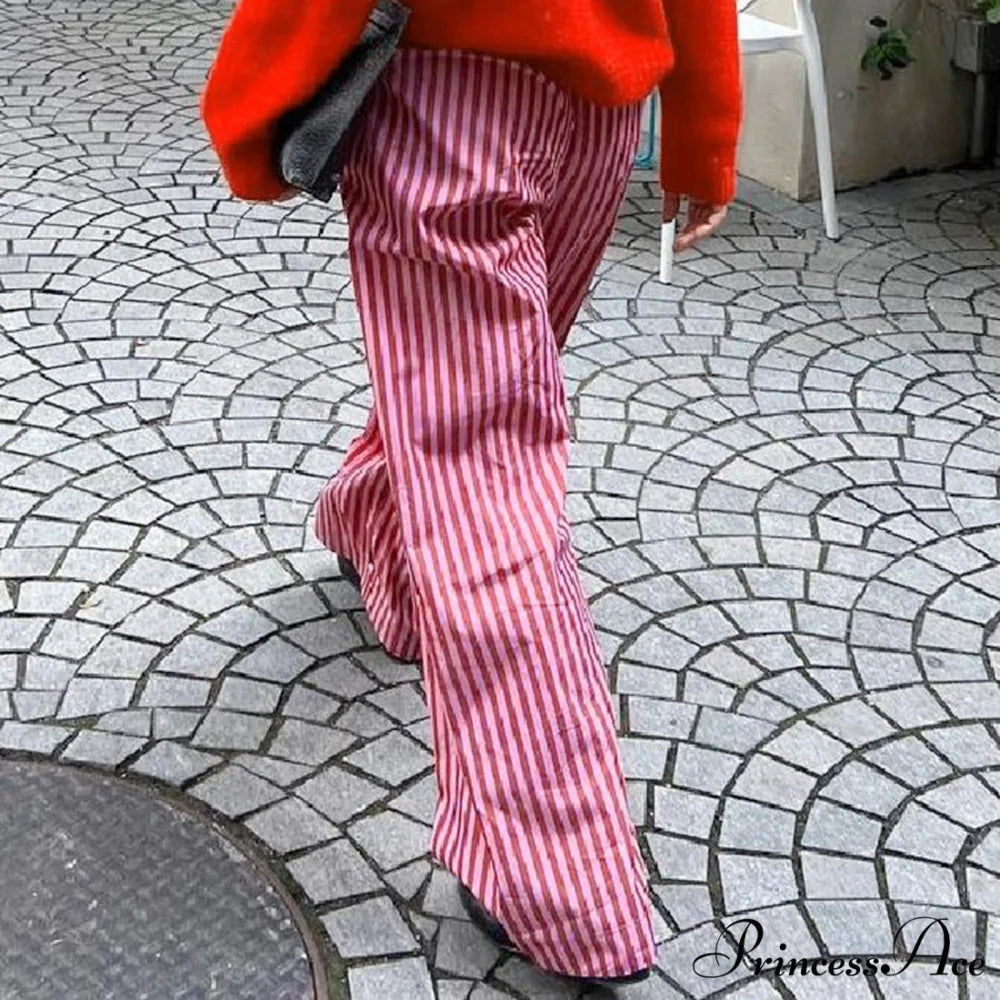 Vintage Banded Buttoned High Rise Straight Trouser pant-250223