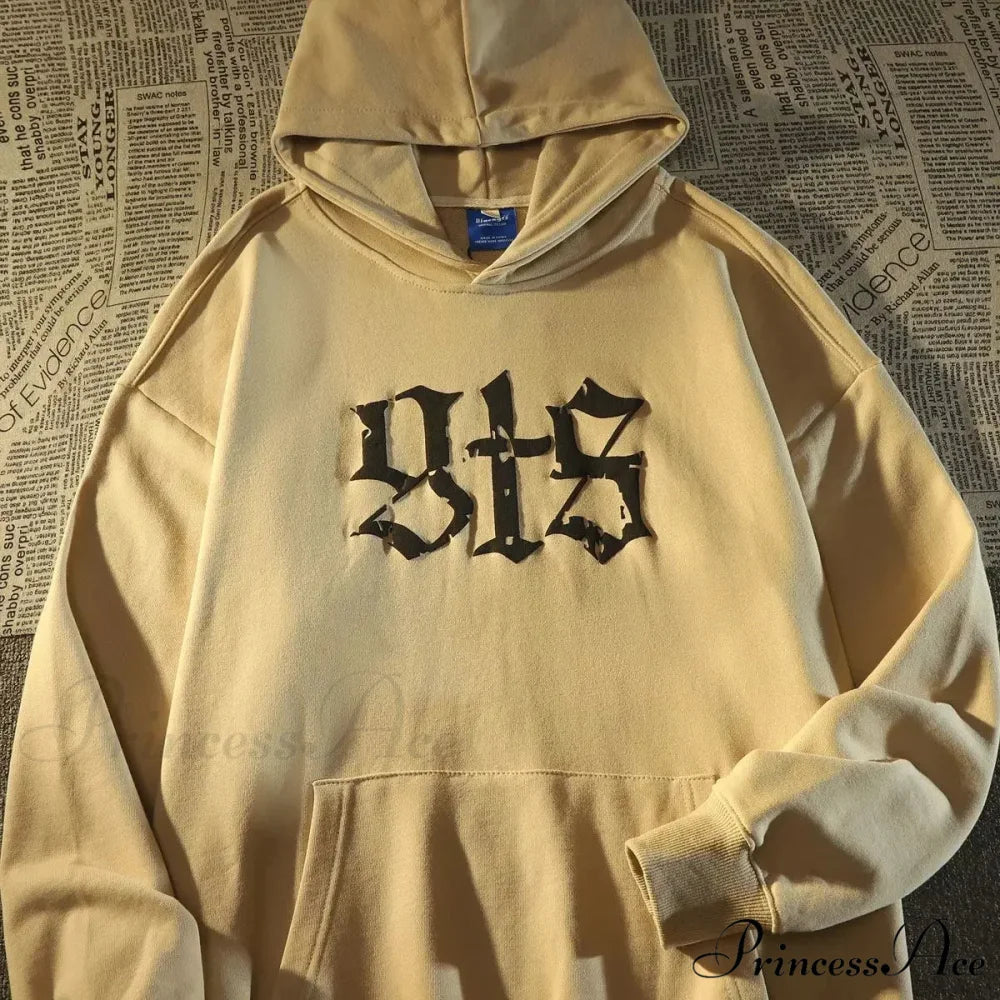 Vintage Big Size Gothic Print Hoodie hoodies-241228