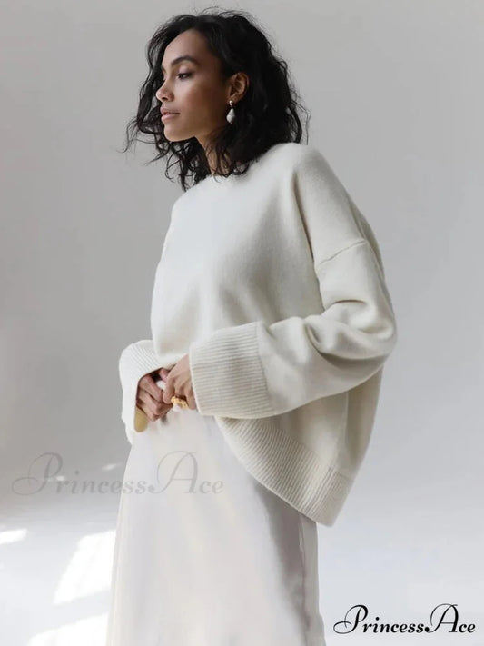 Vintage Casual Cozy Stylish Autumnal Streetwear Warm Long Sleeve Sweater