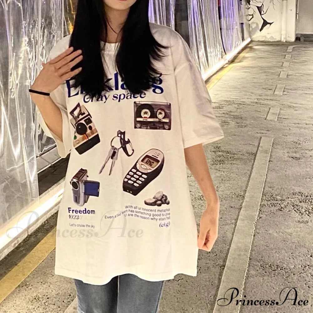 Vintage Cotton Harajuku T-shirt t-shirt-250223