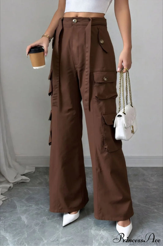 Vintage Denim Multi-Pocket Cargo Pants