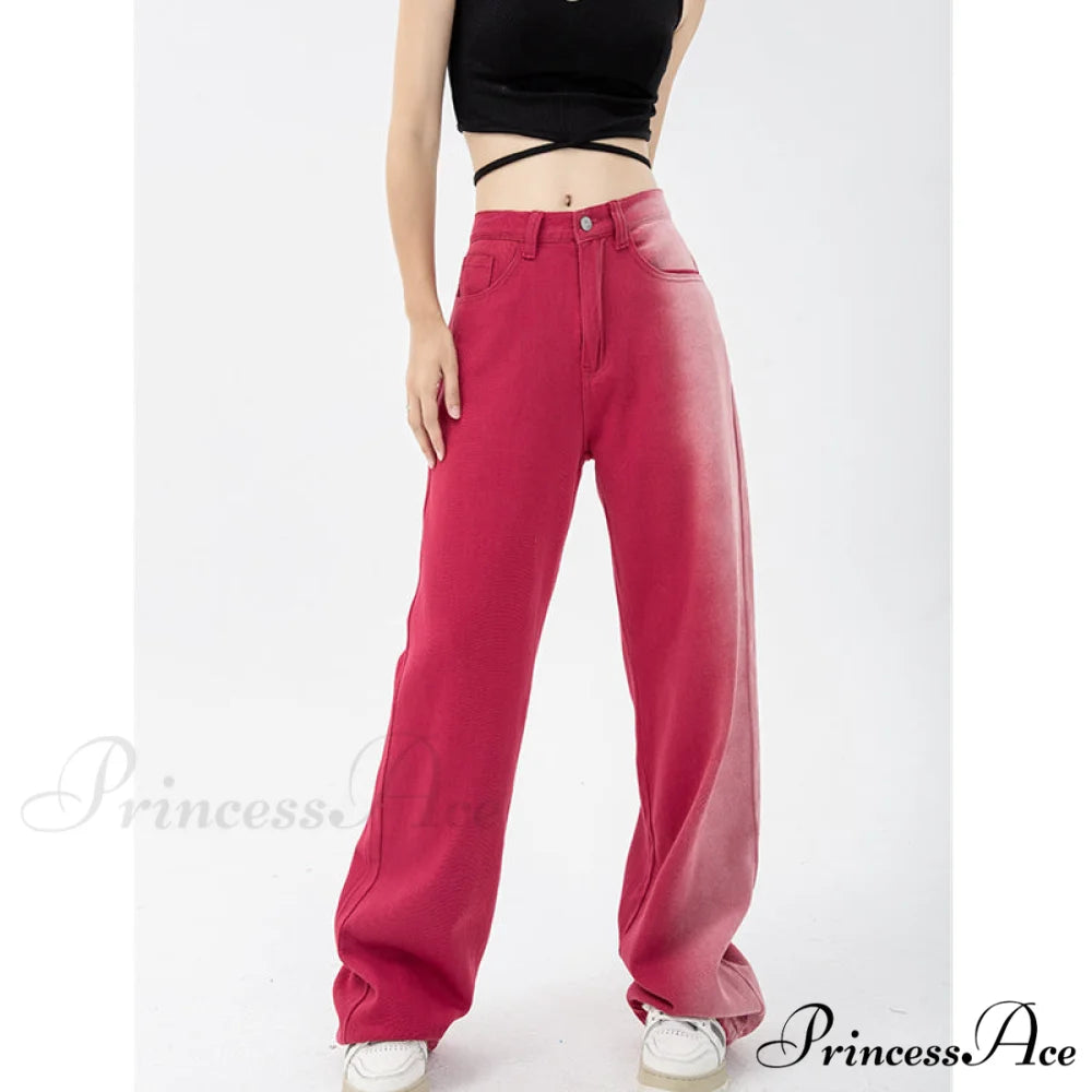 Vintage High Waist Streetwear Fashion Jeans