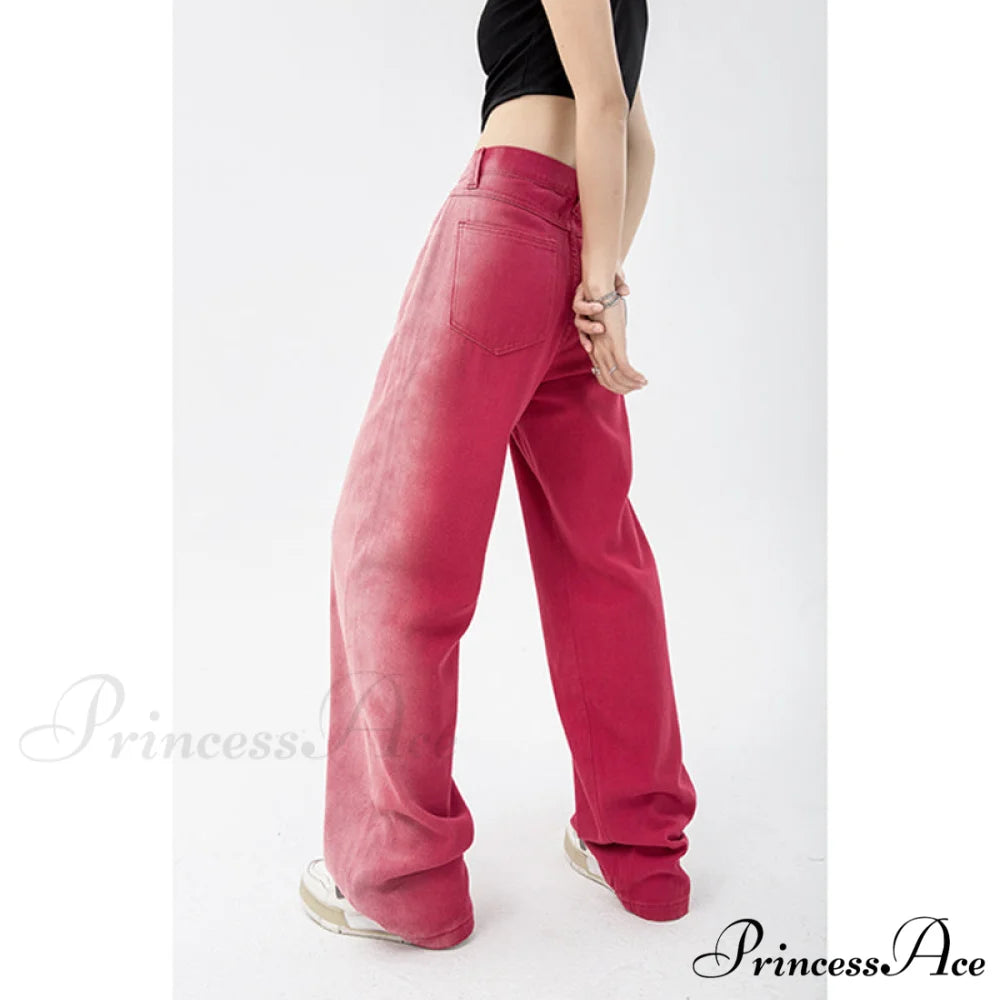 Vintage High Waist Streetwear Fashion Jeans