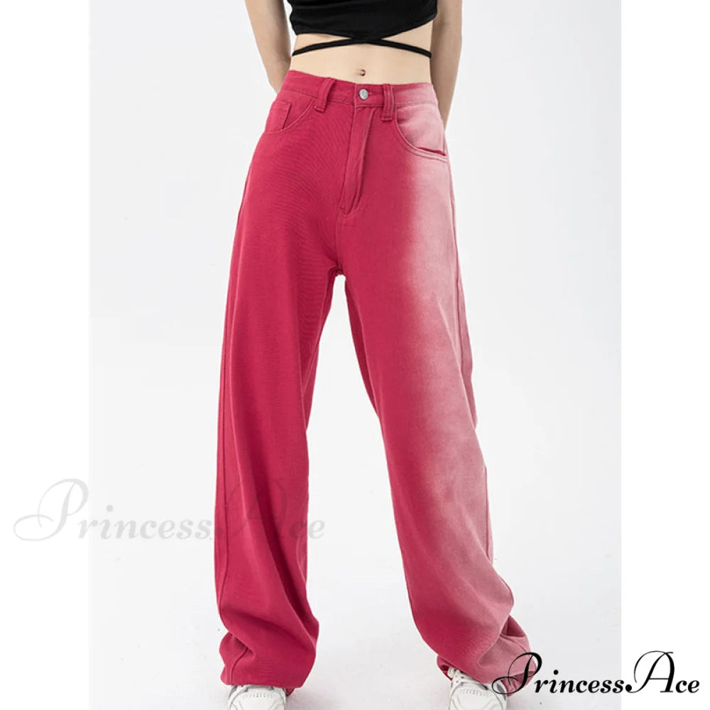 Vintage High Waist Streetwear Fashion Jeans