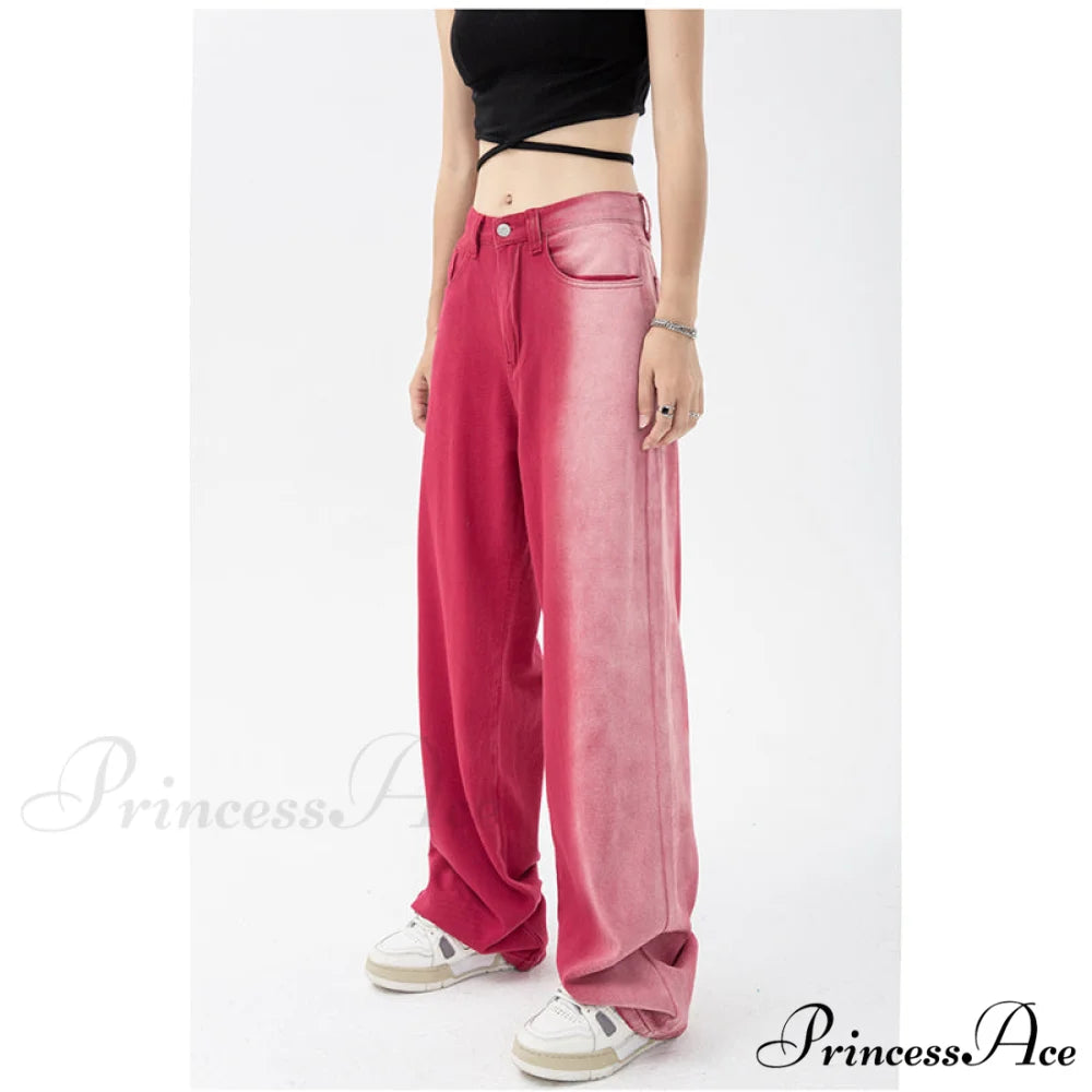 Vintage High Waist Streetwear Fashion Jeans