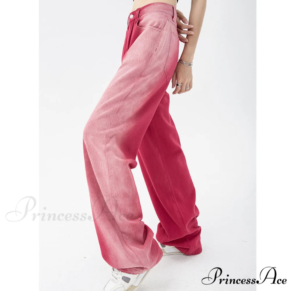 Vintage High Waist Streetwear Fashion Jeans