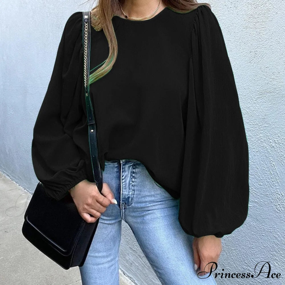 Vintage Lantern Long Sleeve T-shirt Black / S