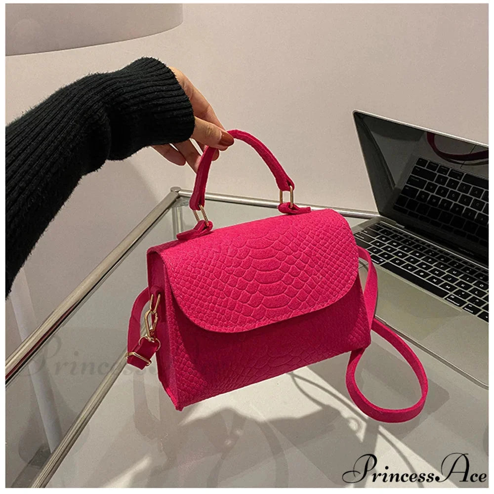 Vintage Lavish Square Designer Crossbody Pink crossbody-250126