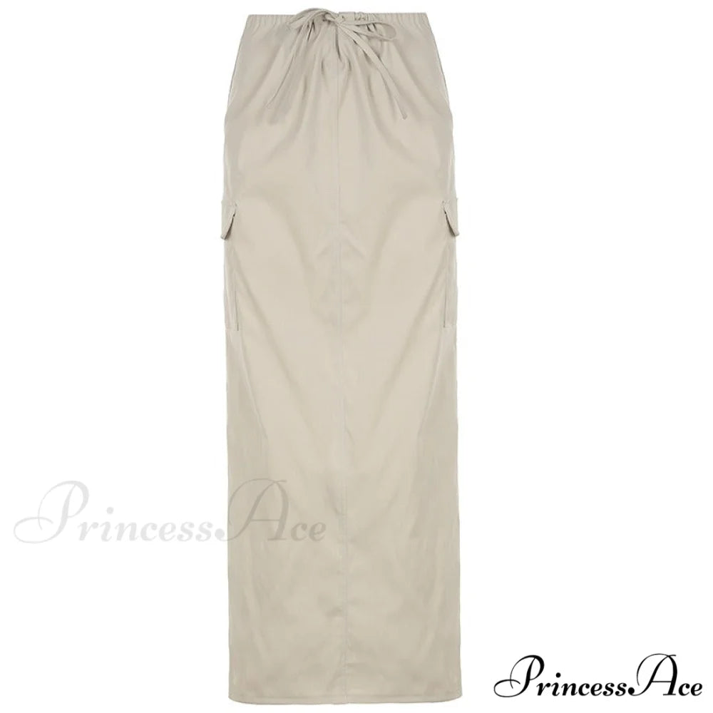 Vintage Long Floral Maxi Skirt Skin / S