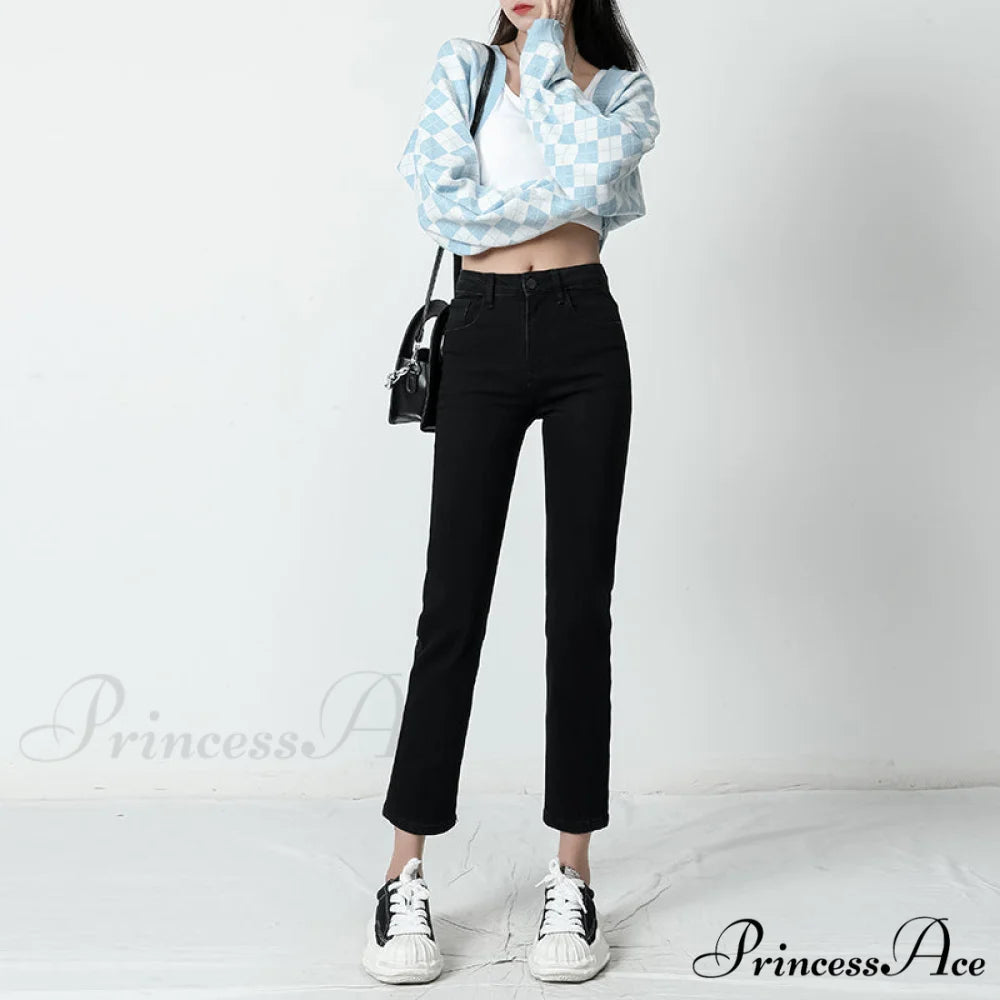 Vintage Mid Waist Elegant Skinny Jeans