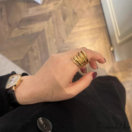 Vintage Multi-Layer Fashion Exaggerated Ring