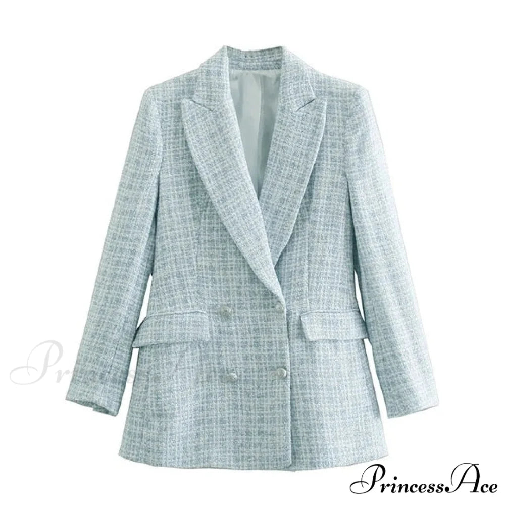 Vintage Office Lady Tweed Blazer