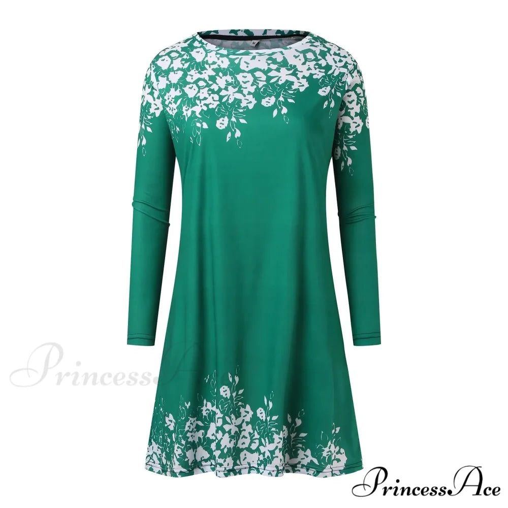 Vintage Polka Dot Print Long Maxi Round Neck Short Sleeve Pockets Loose Casual Summer 2024 Dress