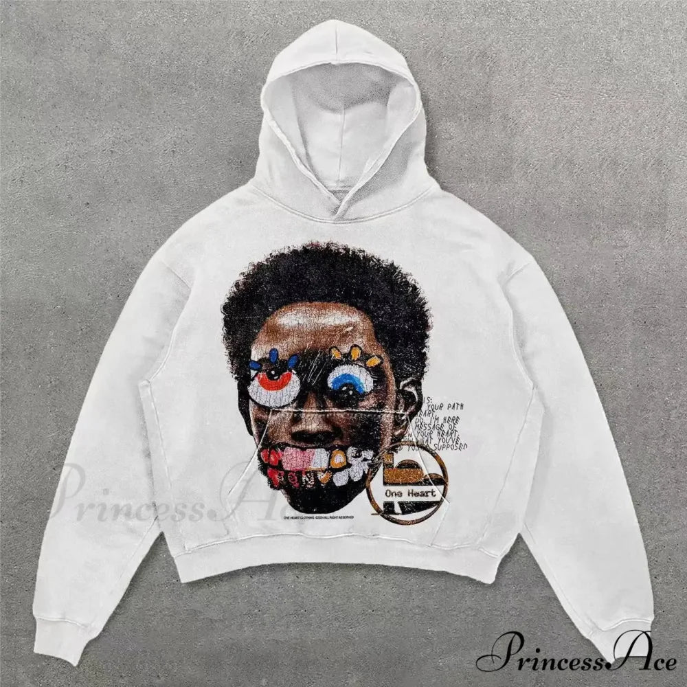 Vintage Rebel Printed Hoodie hoodies-241228