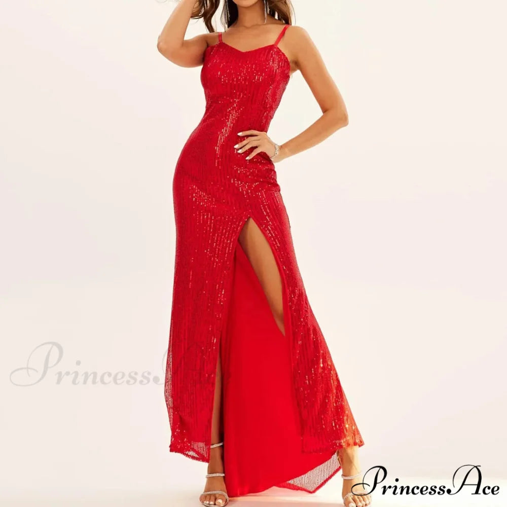 Vintage Retro Elegant Sophisticated Ruffle Lace Red Long-Sleeved Slim Court Style Medieval Dress Red / S