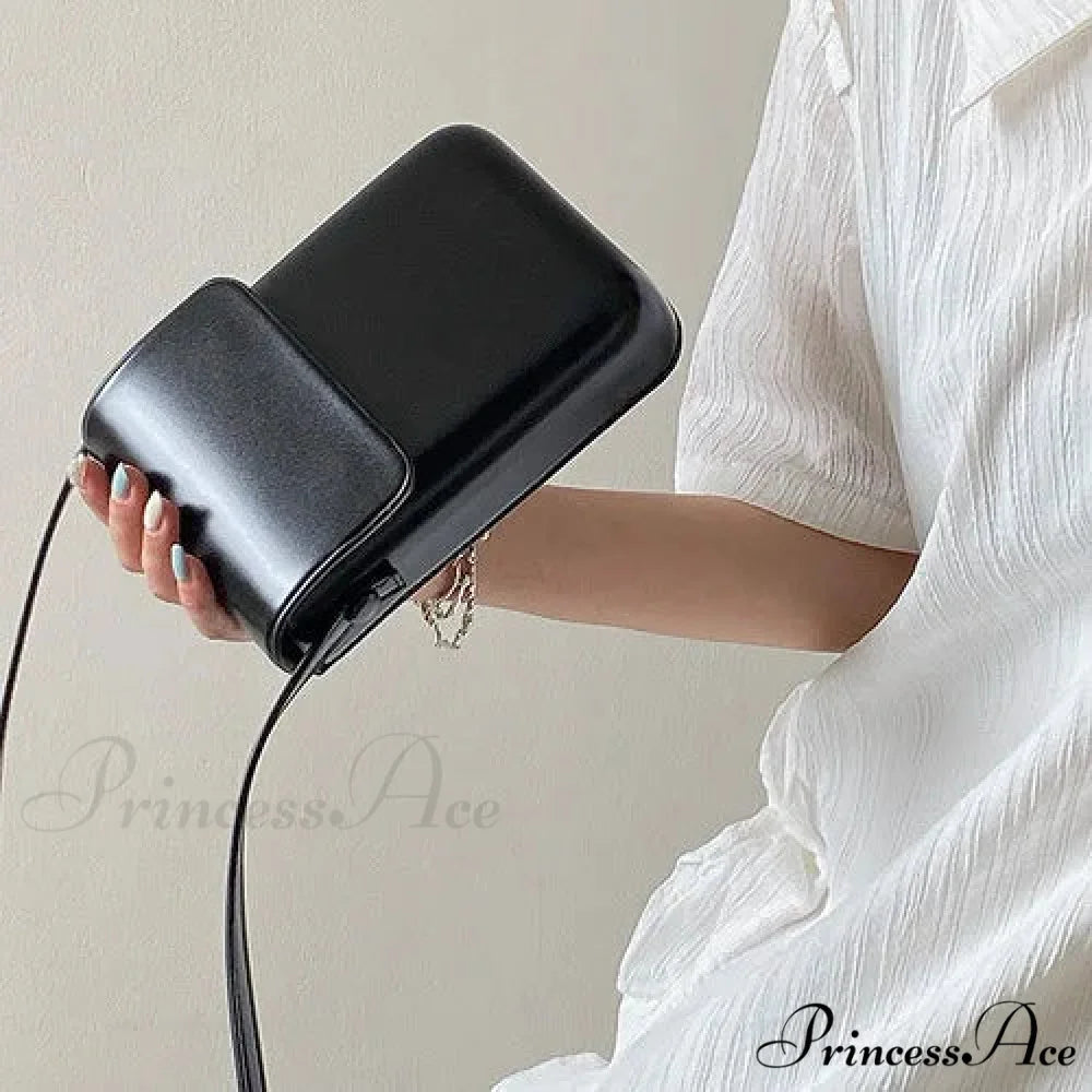 Vintage Small Crossbody Square Purse Women’s Shoulder Bag Black 2 handbag-250126