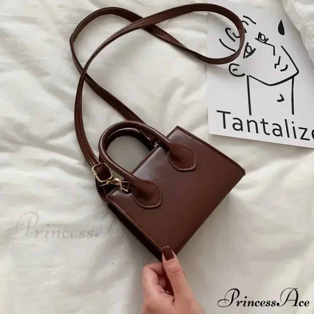 Vintage Small Crossbody Square Purse Women’s Shoulder Bag handbag-250126