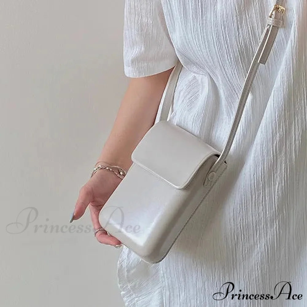 Vintage Small Crossbody Square Purse Women’s Shoulder Bag White 2 handbag-250126