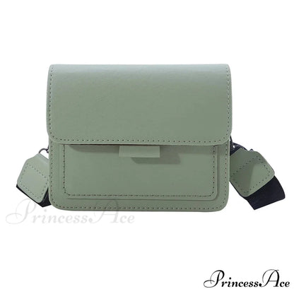 Vintage Square Broad Strap Crossbody Light green crossbody-250126