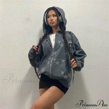 Vintage Star Graphic Hoodies Sweatshirts & Hoodies-L