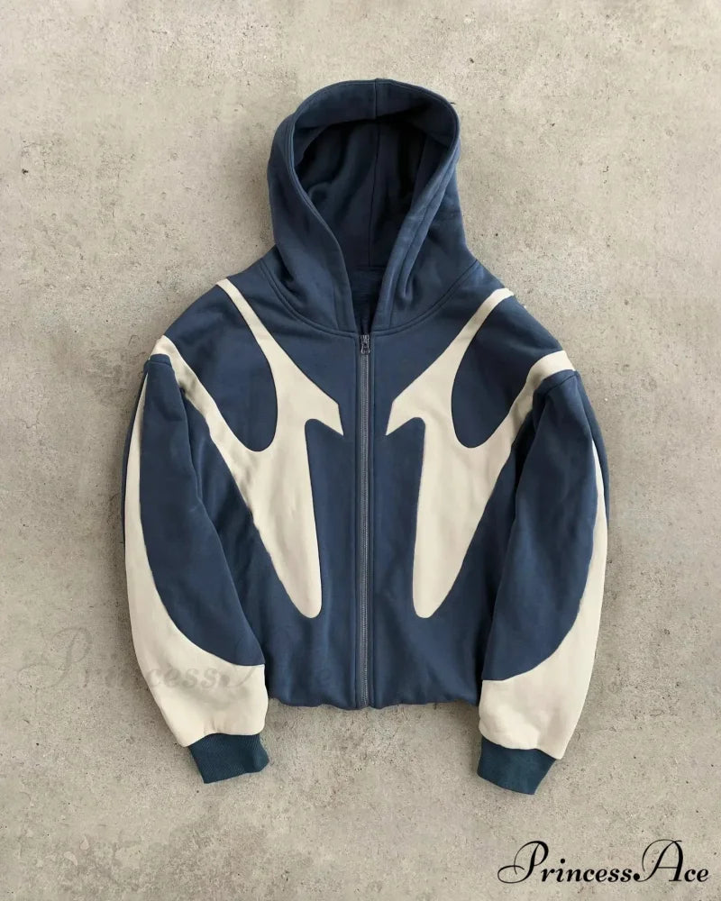 Vintage Stitching Design Large Hoodie grey 1 / M hoodies-241228