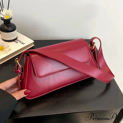 Vintage Strong Faux Leather Winter Shoulder Bag shoulder-250126