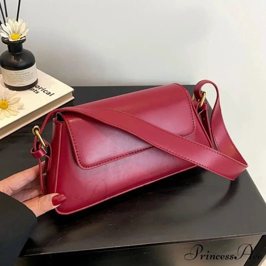 Vintage Strong Faux Leather Winter Shoulder Bag shoulder-250126