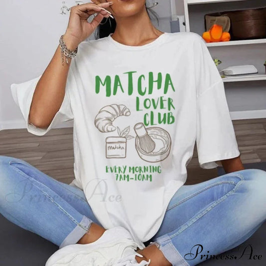 Vintage Tea T-shirt for Matcha Enthusiasts WHITE / S t-shirt-250223